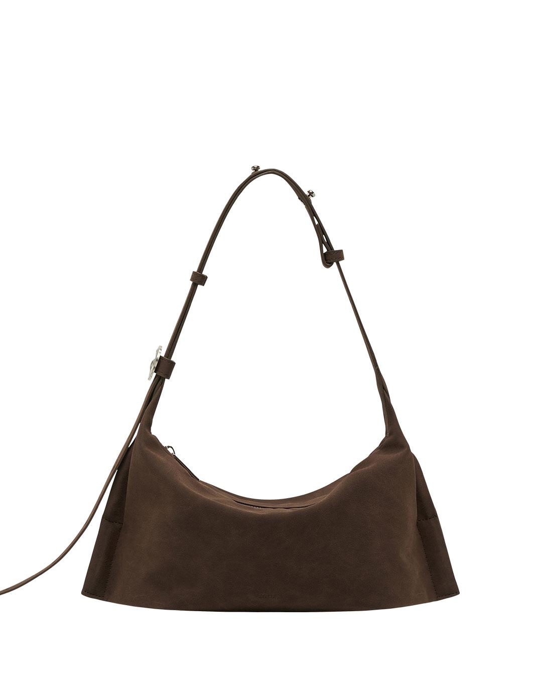 Nuovo mini Bag-누오보백 미니 / Suede Darkbrown