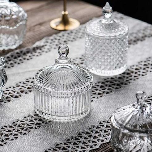 살림일기 1+1 크리스탈 유리 보석함, 크리스탈보관함 - ..., 2개 - 보석함/주얼리진열대 | 쿠팡