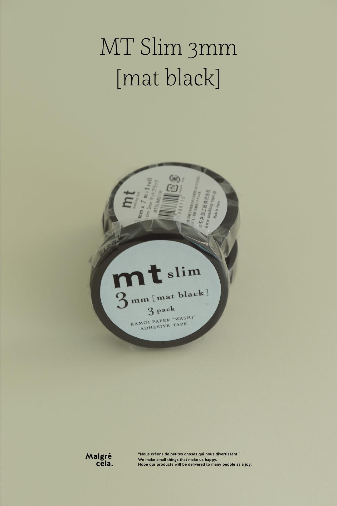 [M Pick] MT slim 3mm - Mat black