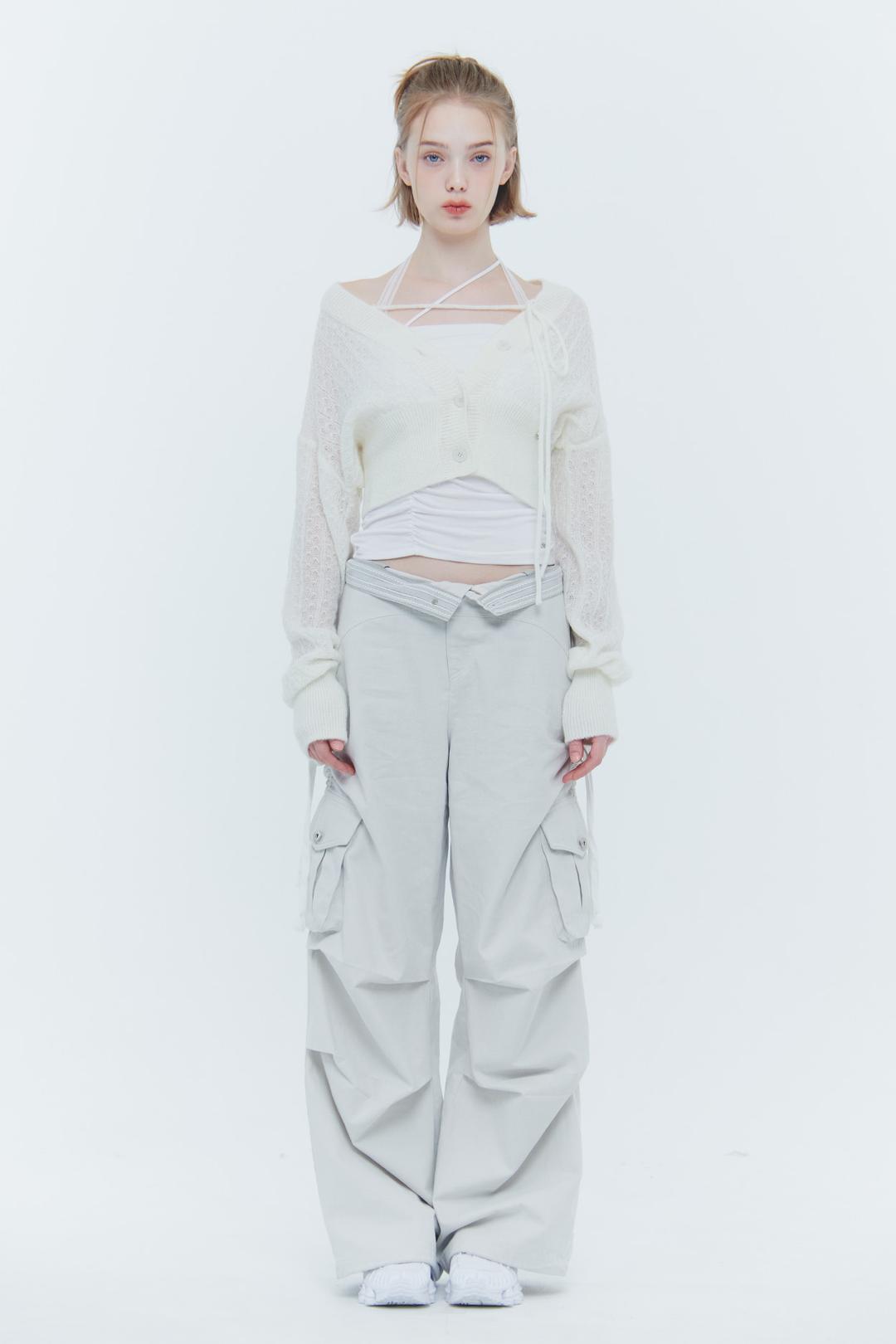 DANIELLE MOHAIR CARDIGAN ivory