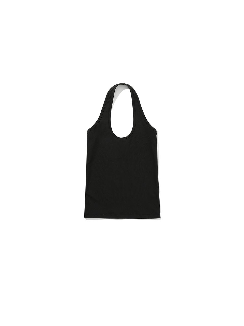 Haley Halter Neck Top (Black)