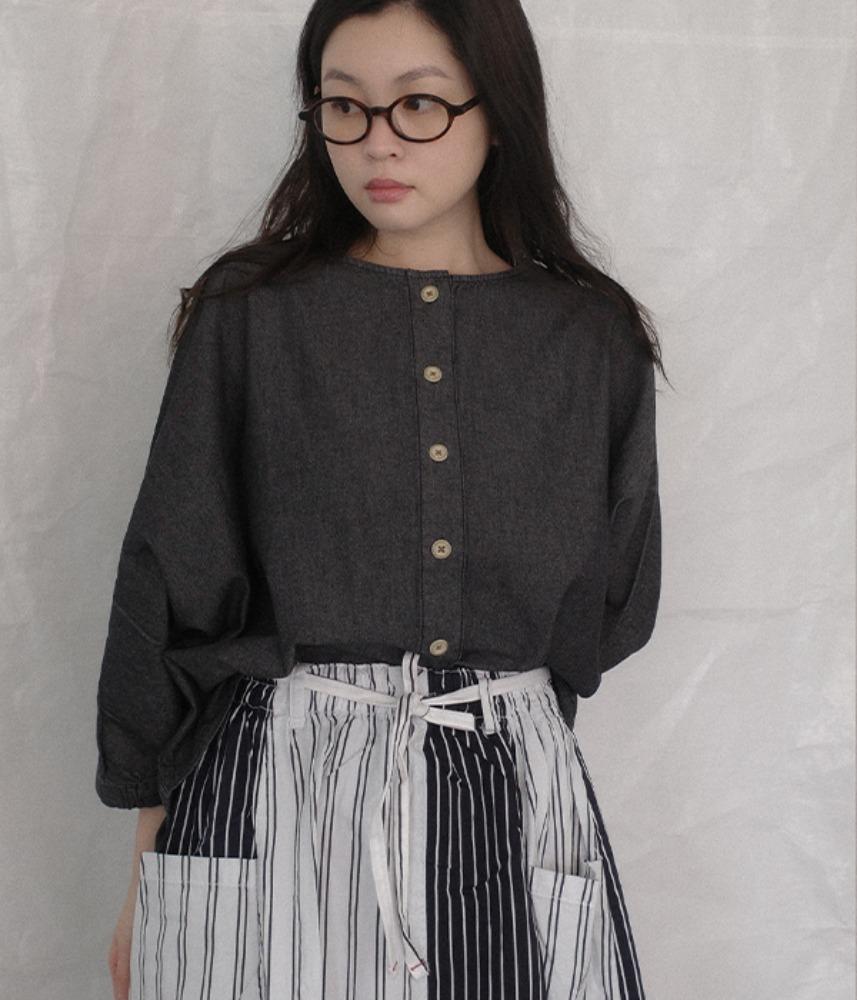 [JPN buying] 2nd restock ! NT ‘noji’ 2-way blouse cardigan / indigo black