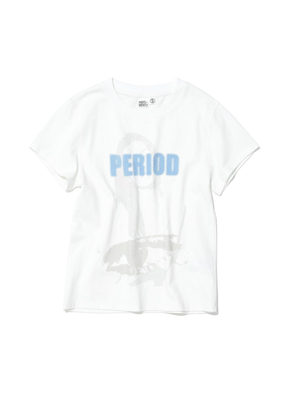 [WOMEN] PERIOD PRINTED TEE_WHITE