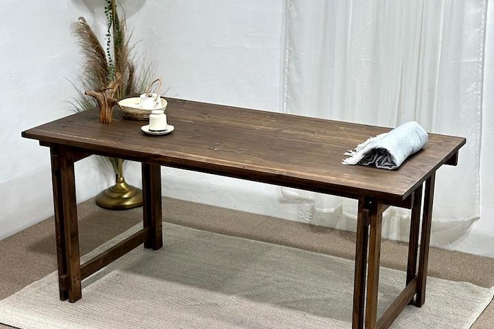 파보 대형빈티지테이블 원목 테이블 & 책상