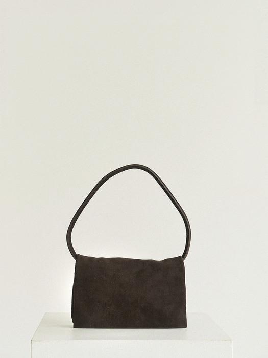 Folded Bag - Suede Dark Brown