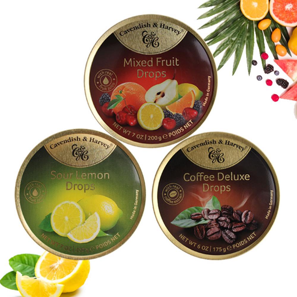 캐빈디쉬하비/레몬 커피 과일 종합 독일 사탕 캔디