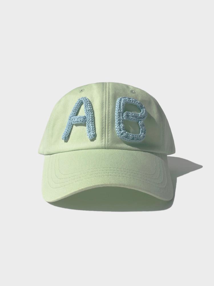 ggwel 꿸 커스텀 이니셜 니트 크로셰 캡 모자 [멜론]