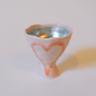 witty bowl - heart&baby pink