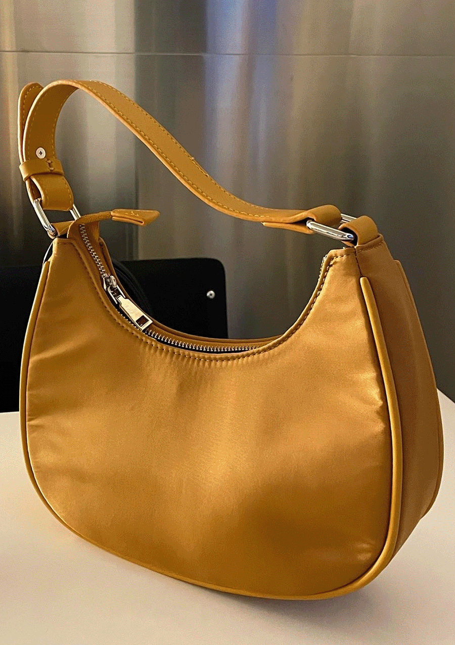 터킷 나일론 미니 숄더백 (5col) 블랙 아이보리 카멜 그린 브라운