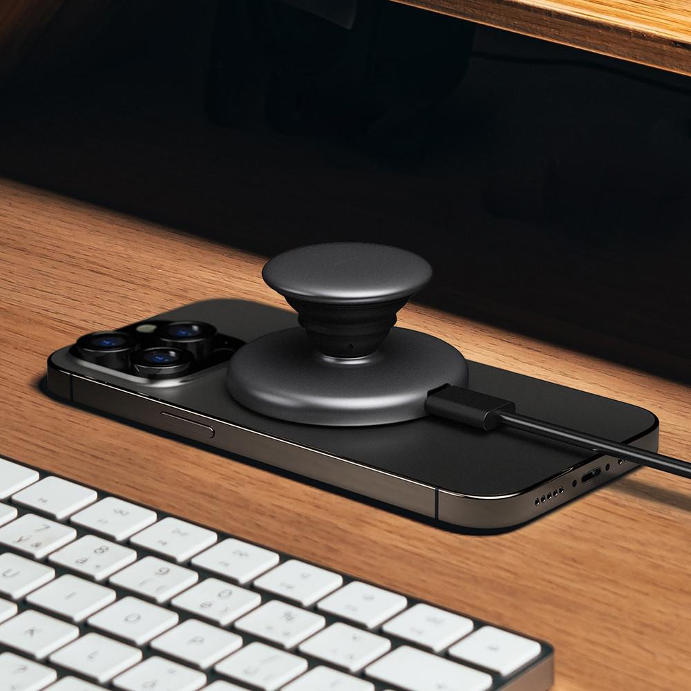 스태틱 맥플러스 맥세이프 그립 톡홀더 아이폰 무선 충전기
