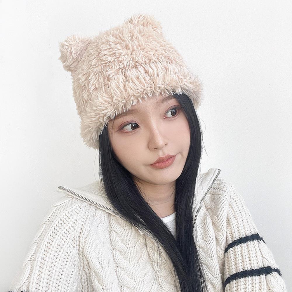 베어 곰돌이 여성 겨울 털 비니 모자