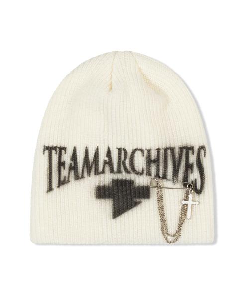 2000아카이브스(2000ARCHIVES)  TEAMARCHIVES BEANIE (IVORY) - 사이즈 & 후기 | 무신사