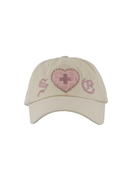 LEO APPLIQUE BALL CAP / BEIGE