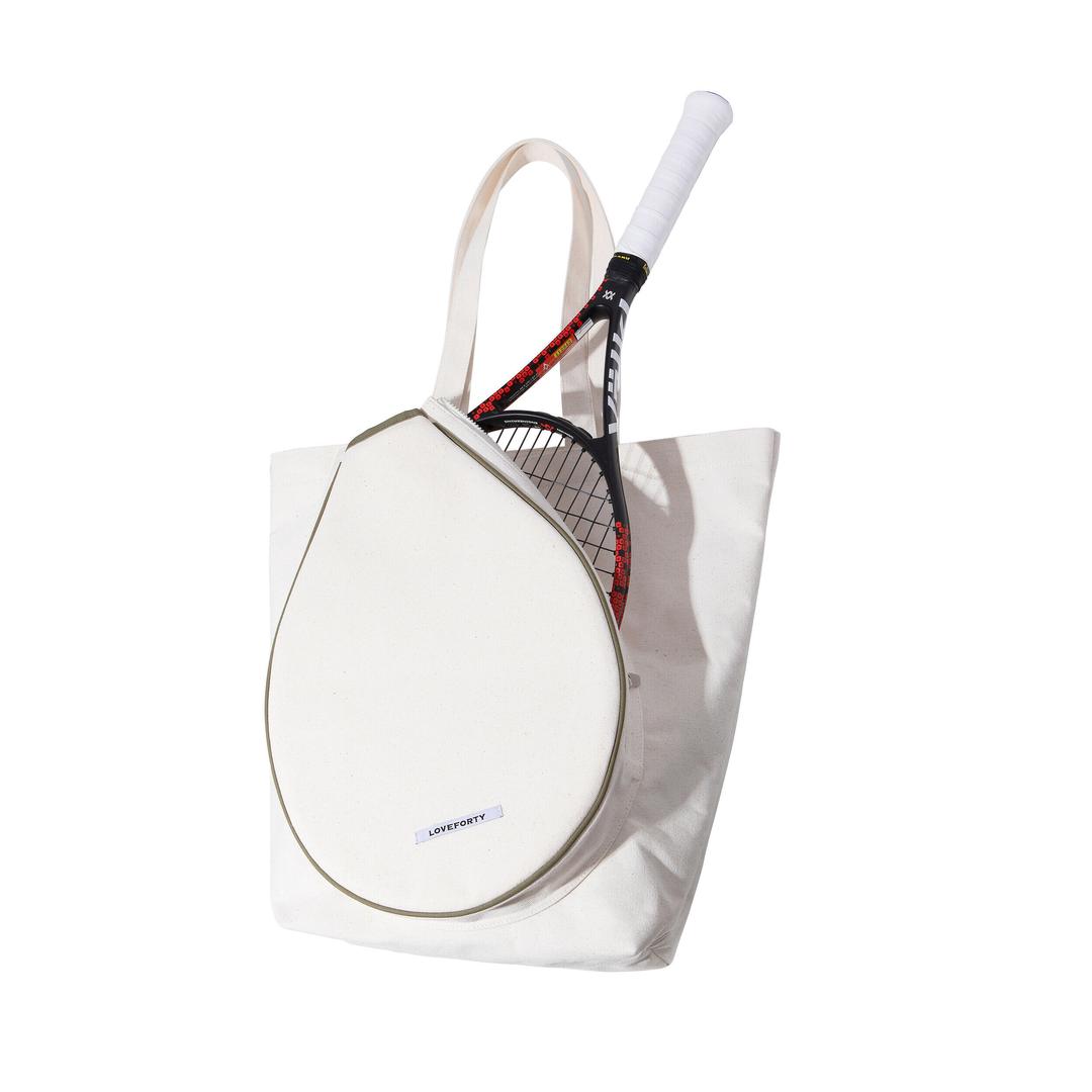 LOVEFORTY RACKET ECOBAG KHAKI