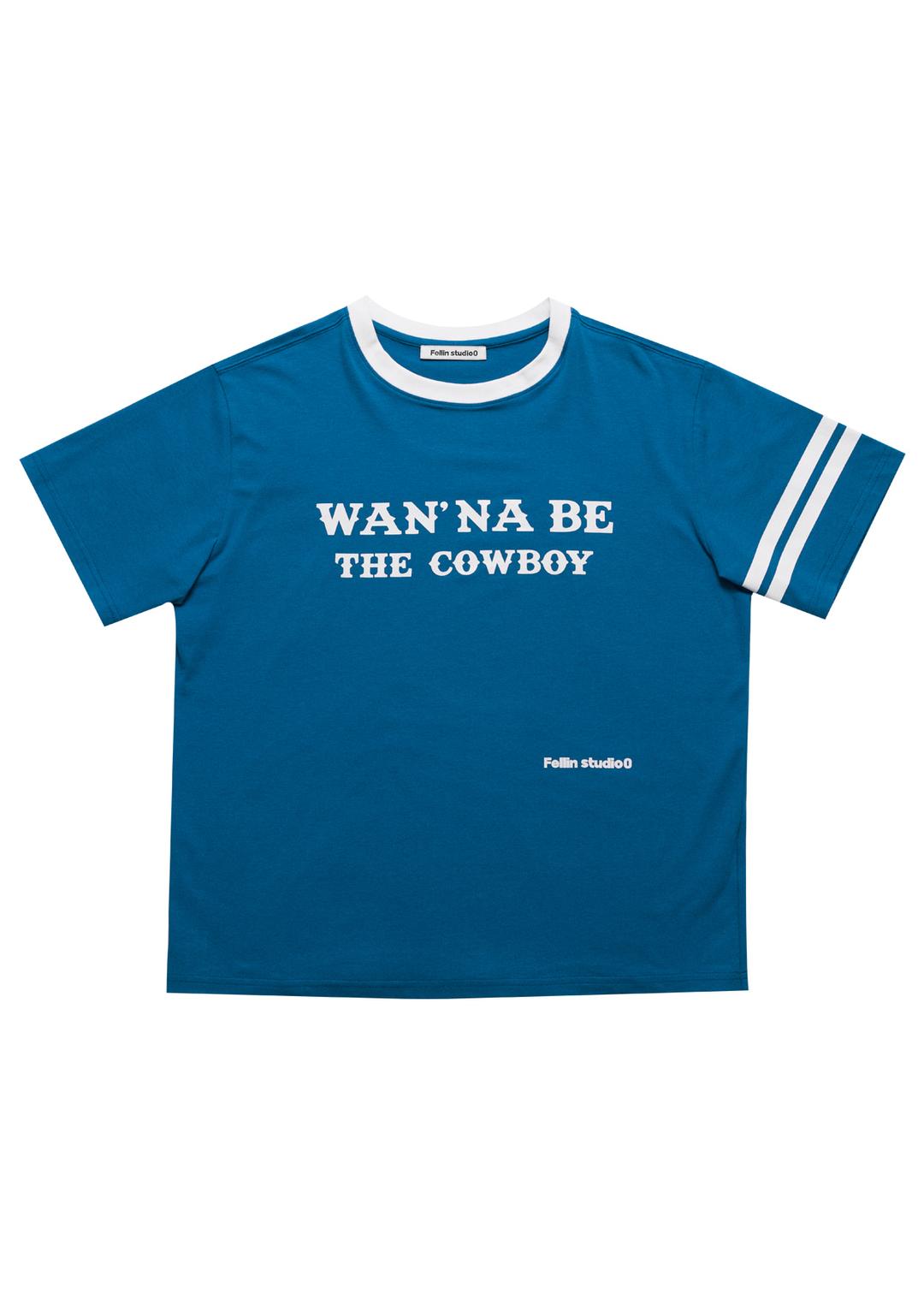 'Cowboy\' T-shirts Blue