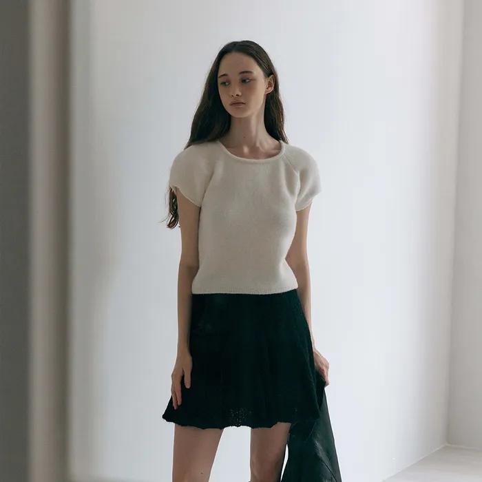 Rose Puff Knit(Cream)