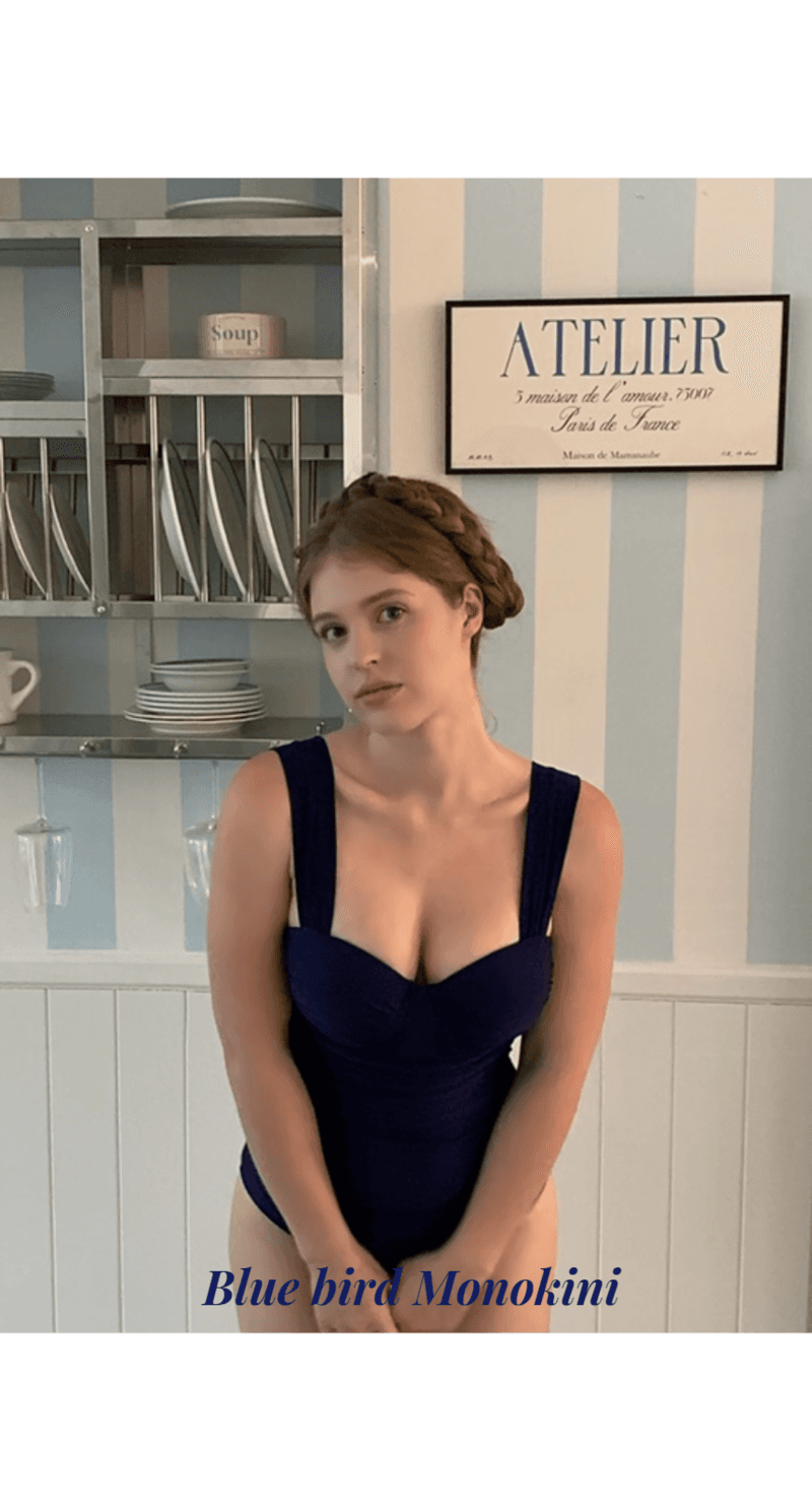 Blue bird monokini