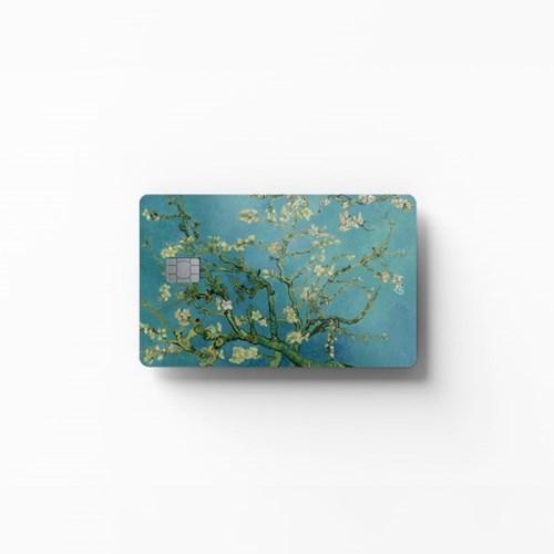 [고스티] 꽃 피는 아몬드 나무 카드 커버 스티커