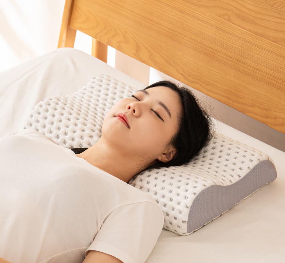슬립라인 경추베개 숙면 수면 일자목 기능성 옆으로자는 낮은 베개