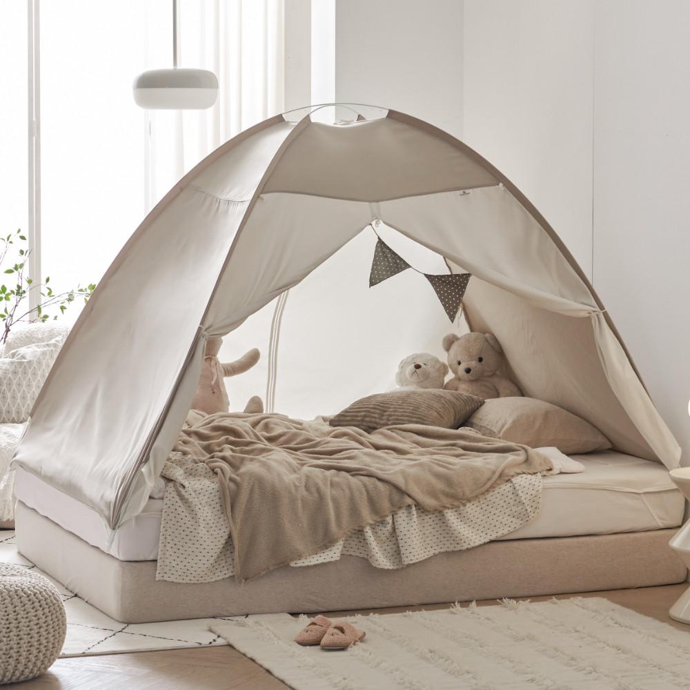 금동이 원터치 난방텐트 실내 1인용 침대 방한텐트 싱글