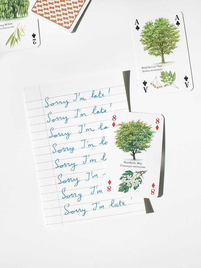 heritage playing card - tree