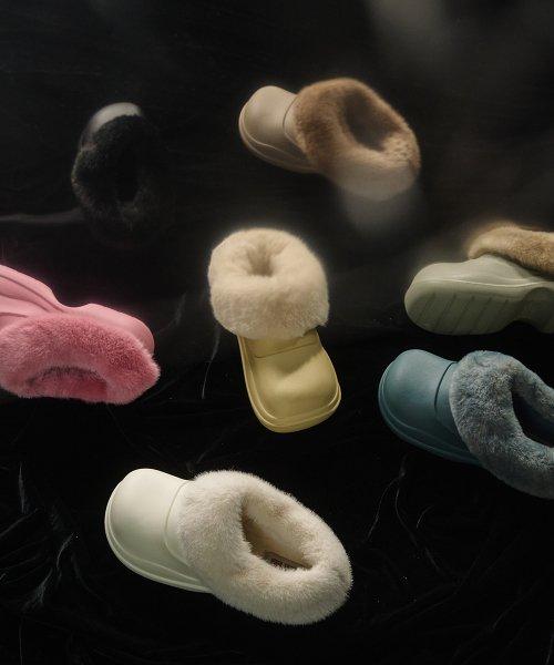 HAYDEN FUR COLLAR CLOG - 7color