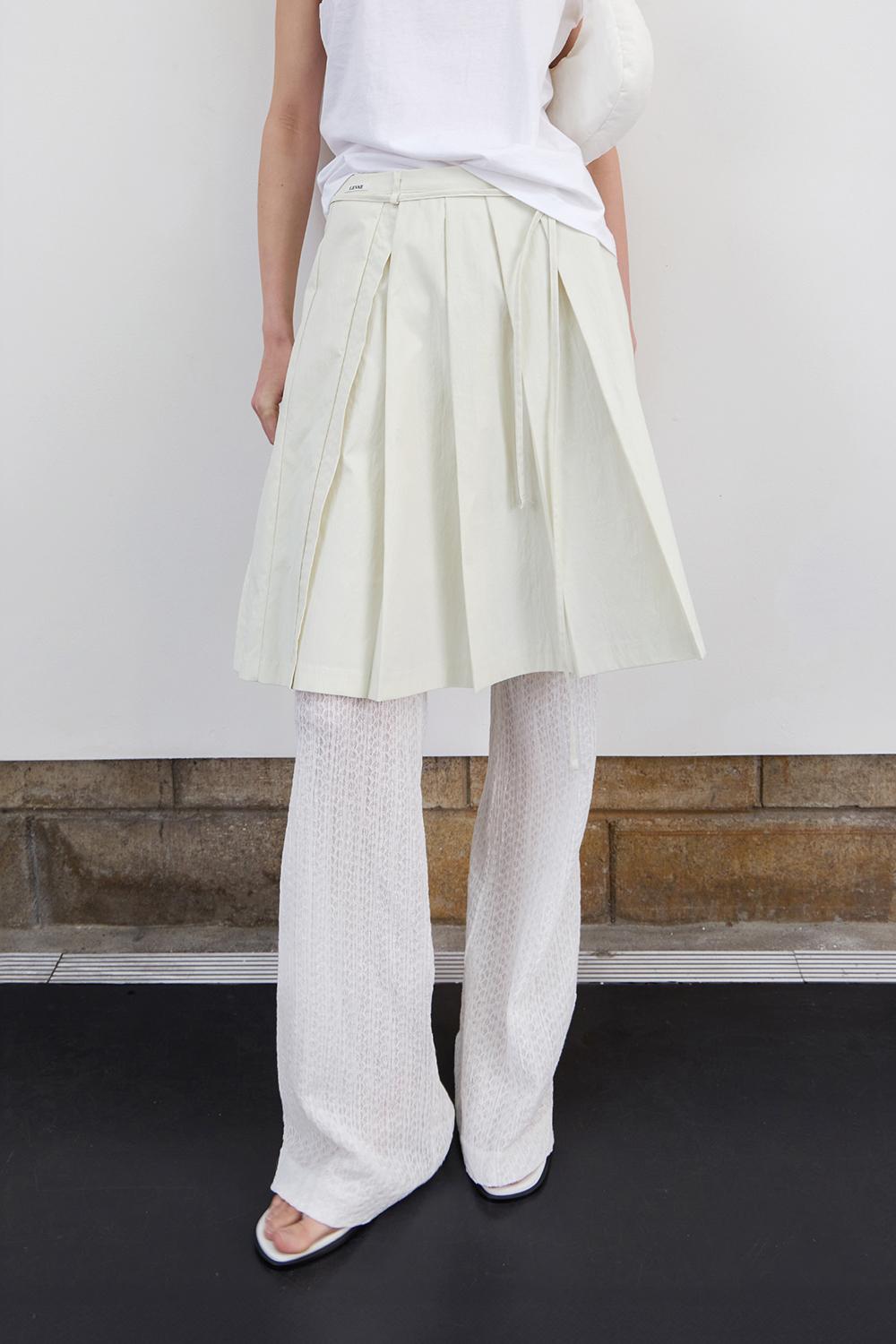 [Shipping Small 6/13] Crispy Pleated Skirt - Sage Mint