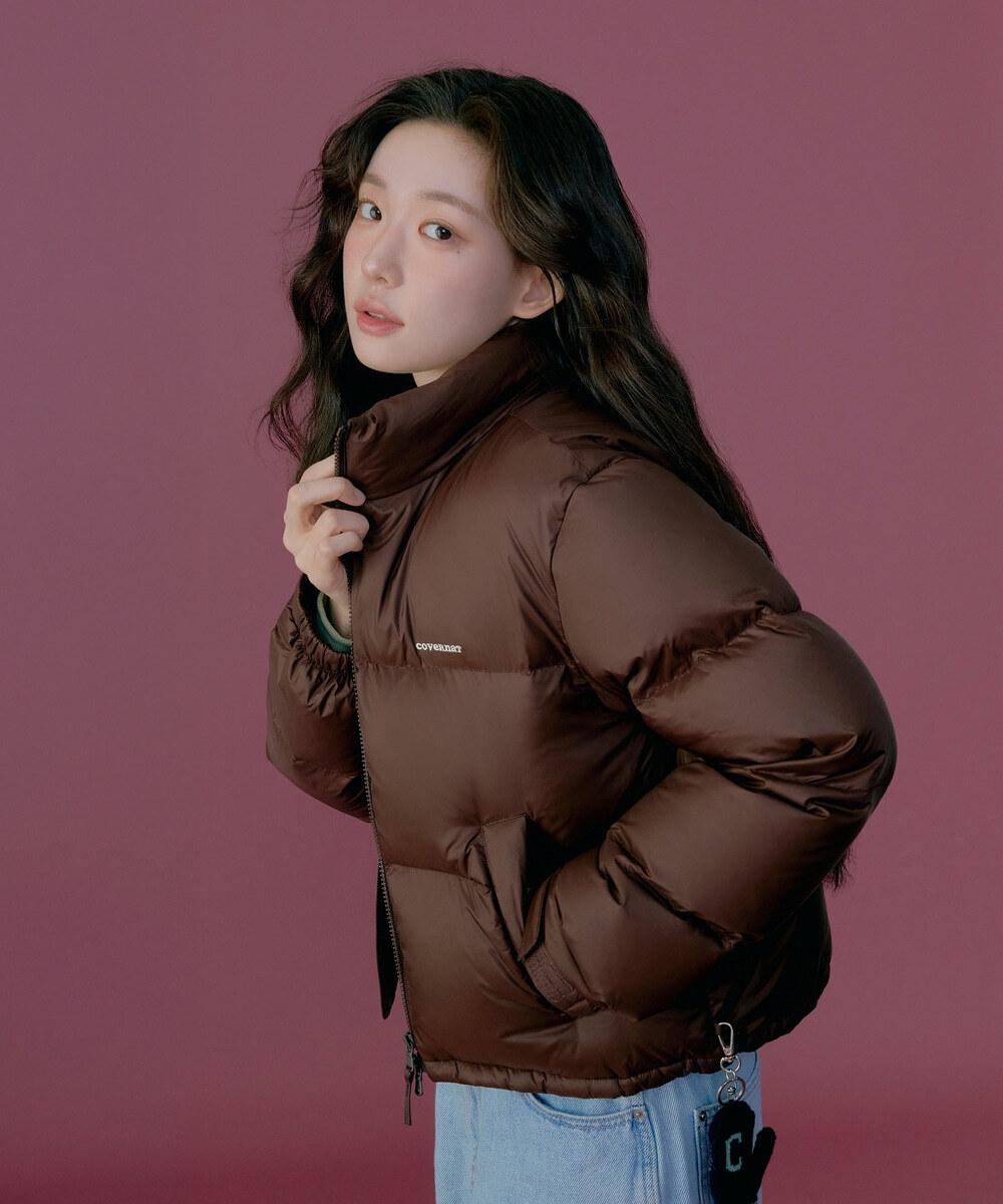 [최윤지 착용]우먼 씨빅 RDS 숏 푸퍼 Chocolate