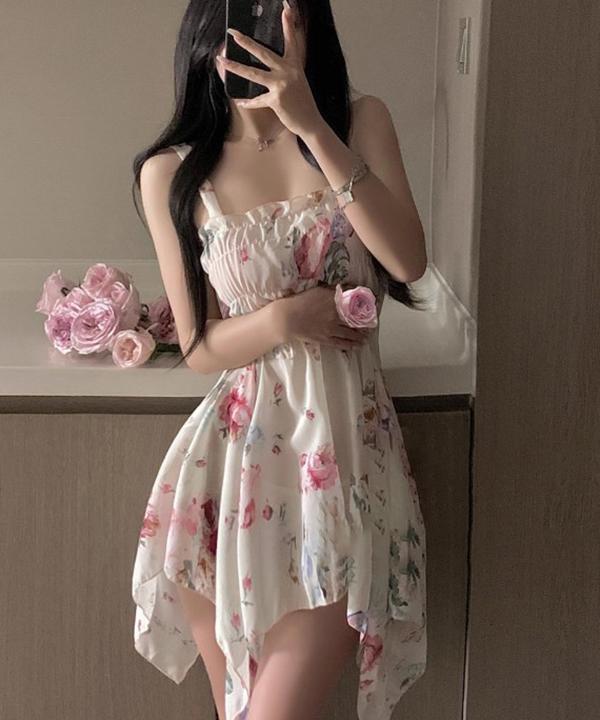 무료배송 순수수채화 쉬폰슬립원피스 #로맨틱 #기념일 #이벤트