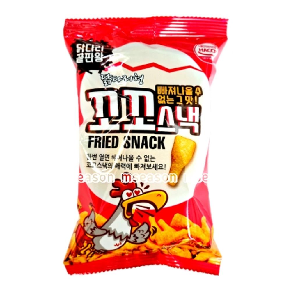 추억의 옛날과자 불량식품 닭다리형 꼬꼬스낵 32g 사무실간식 [원산지:상세설명에 표시]