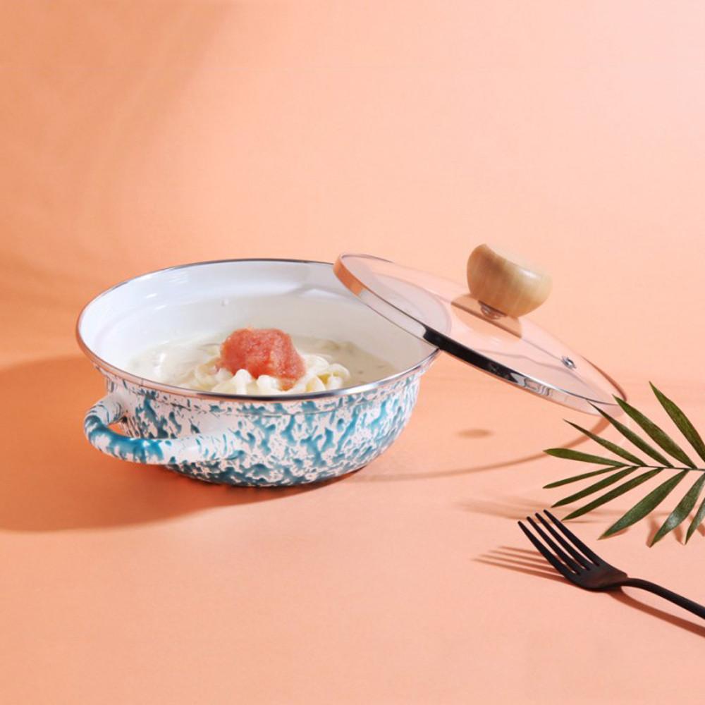 하코야 법랑냄비 마블냄비 범랑냄비 양수 인덕션 19cm