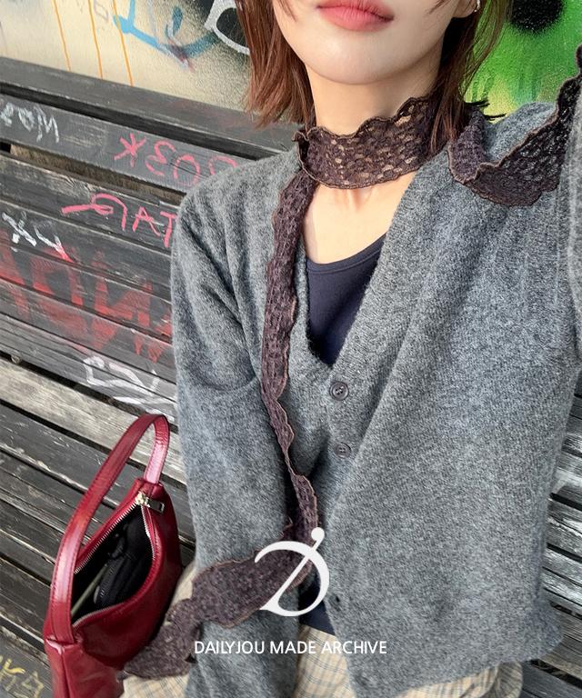 데일리쥬 [MADE] 디아즈 레이스 타이 머플러