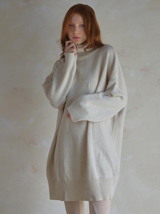 Cashmere loose fit polar dress