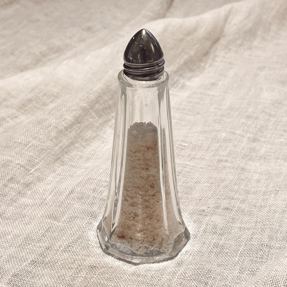 [빌라더레이블] 프렌치 양념병 유리 후추 소금 통 병 호텔 빈티지 레트로 파우더 보틀