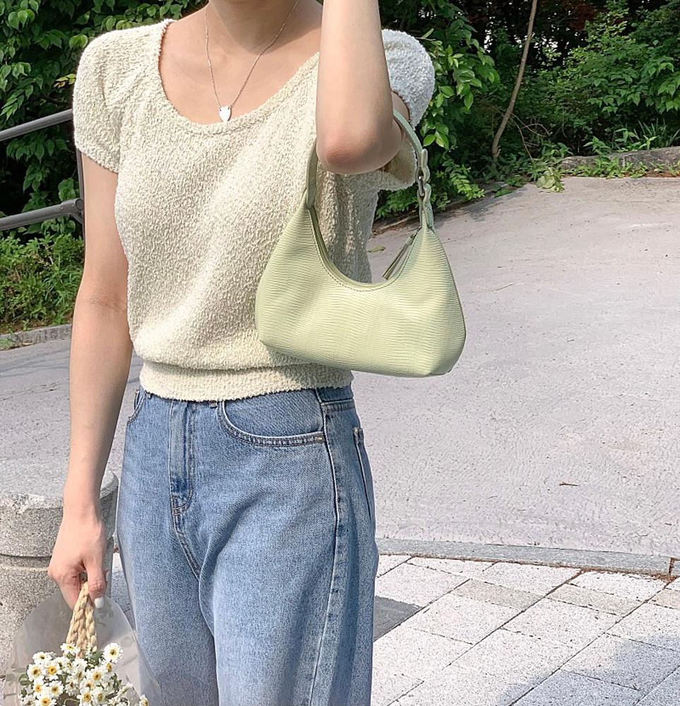 미엘 루즈 반팔 니트 3color