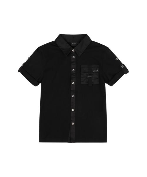 Roll-Up Pocket Shirts (Black)