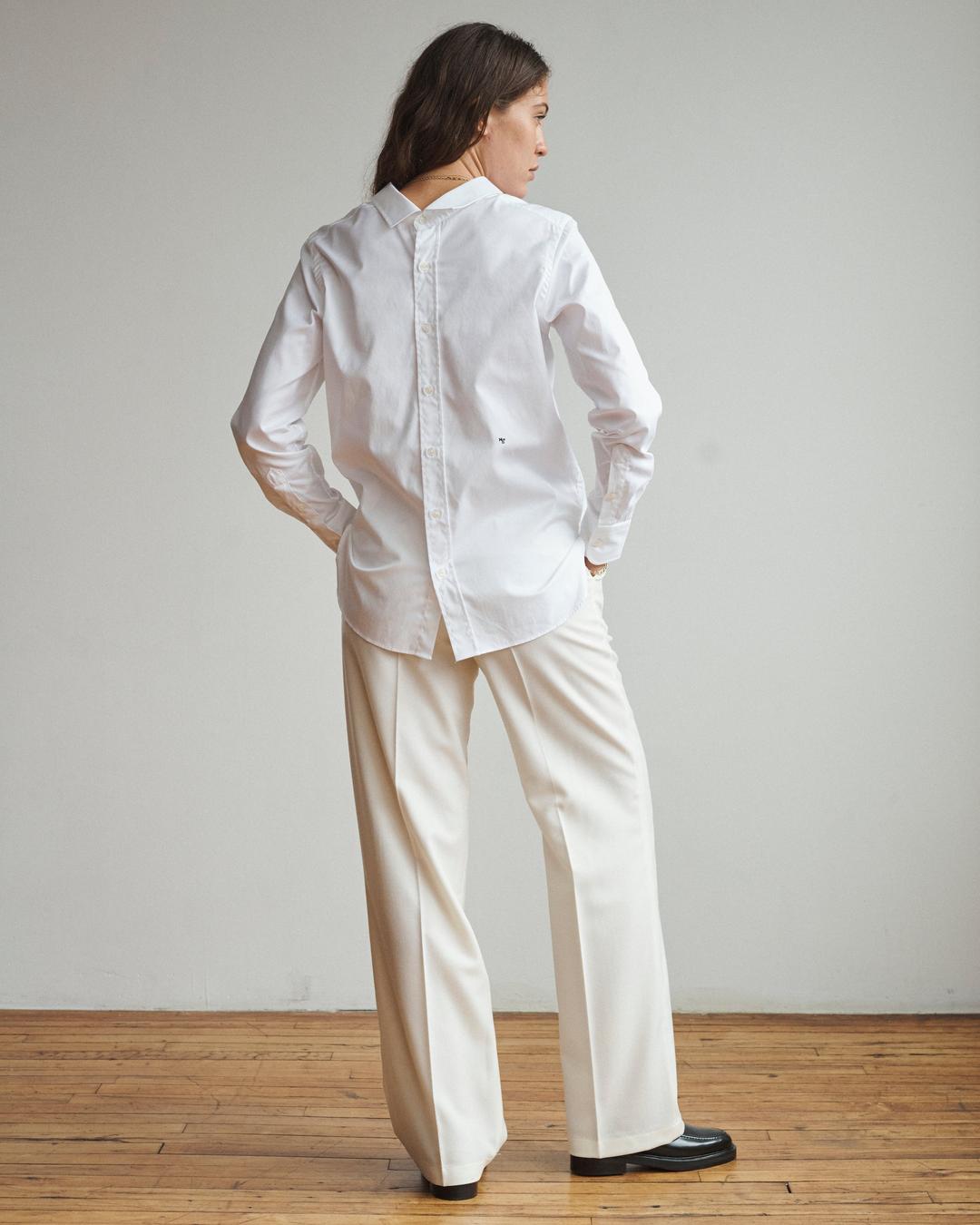 Front Back Shirt in White - Large / White