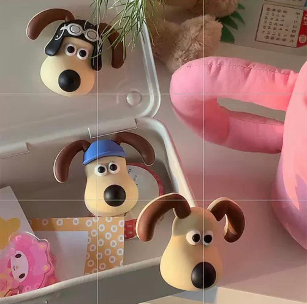 데데리트 귀여운 월레스 그로밋 캐릭터 마그넷 냉장고자석 세트