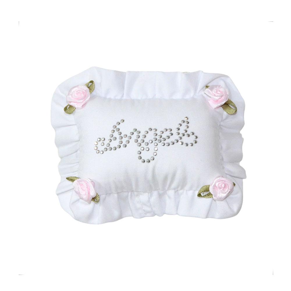 Rose frill pillow