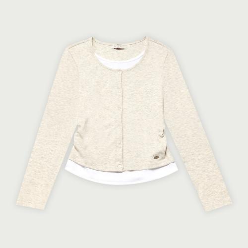 여성 웨일 슬림핏 가디건 레이어드 티셔츠_101(10530-131-613-45)