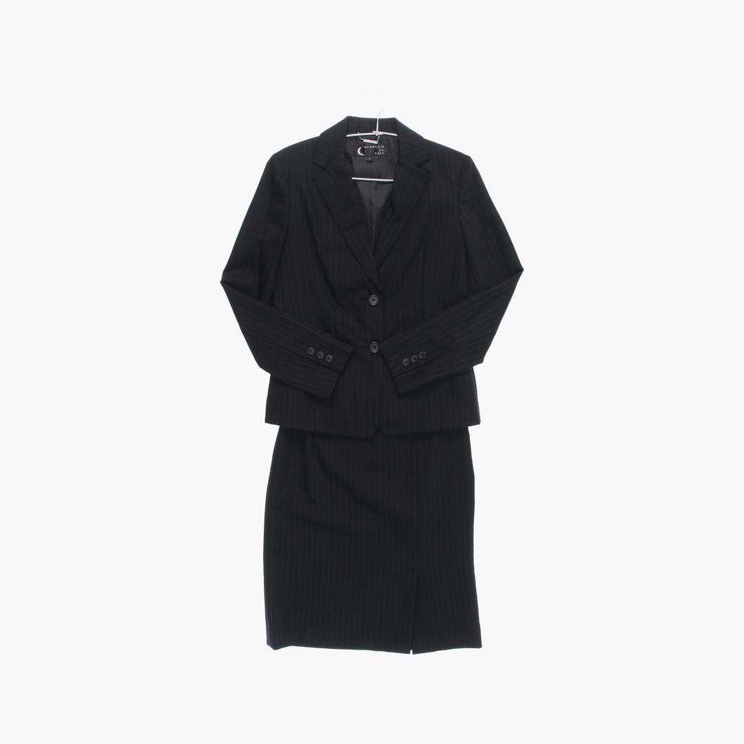 울 투피스 베이직 블레이저 여자 L