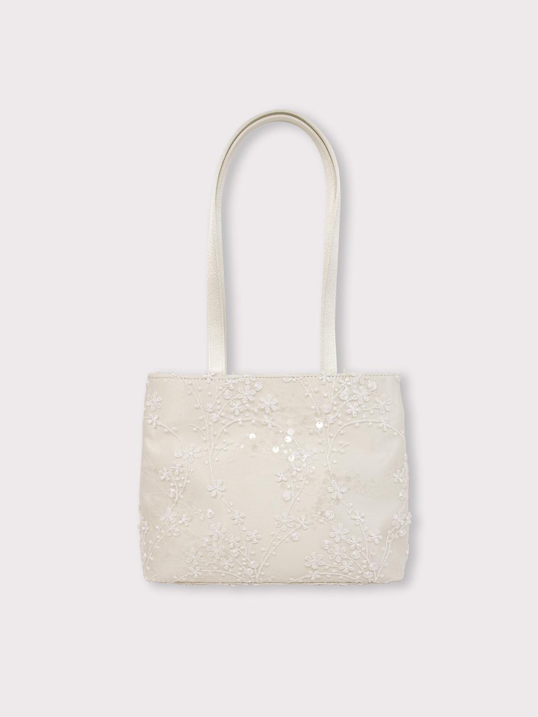 Gioia Shoulder bag (Ivory flower)