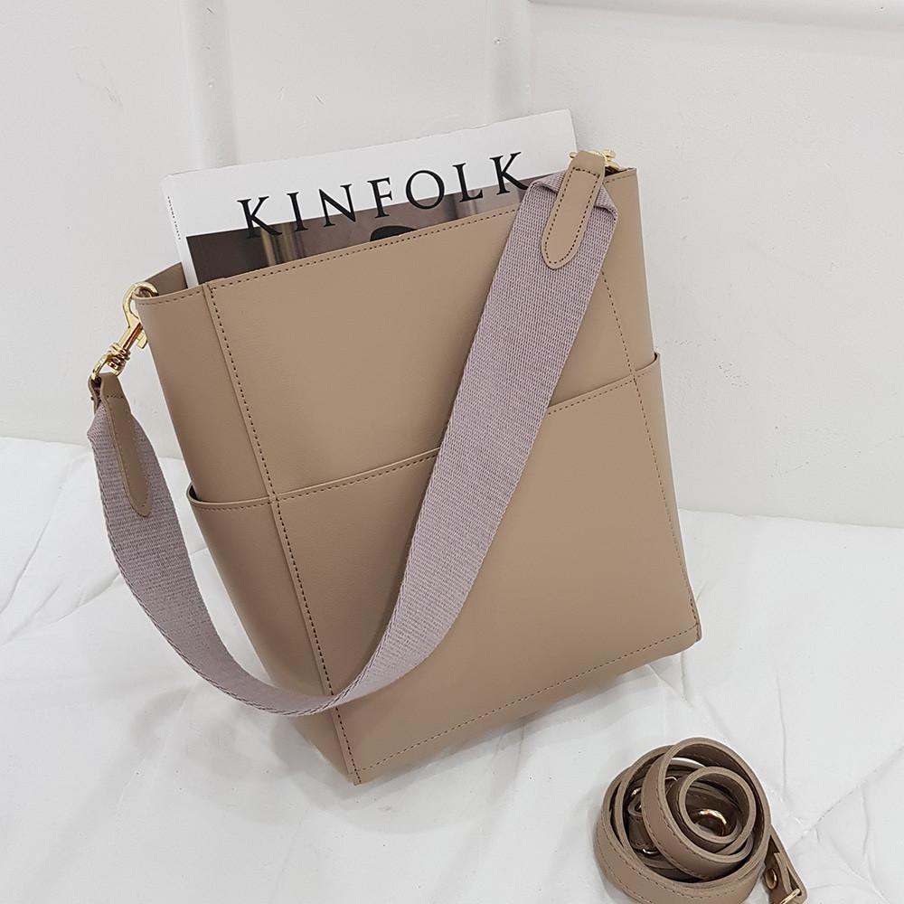 상글 숄더 버킷백 데일리 호보 쇼퍼백 5color