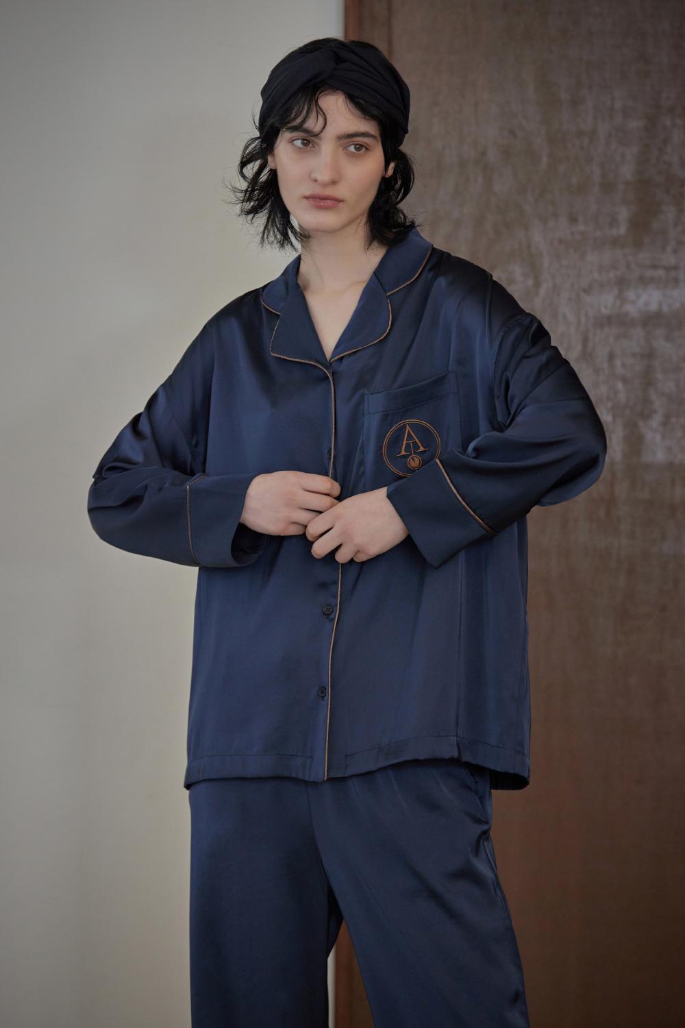 CLASSIC ROUND PAJAMA SET_wild navy
