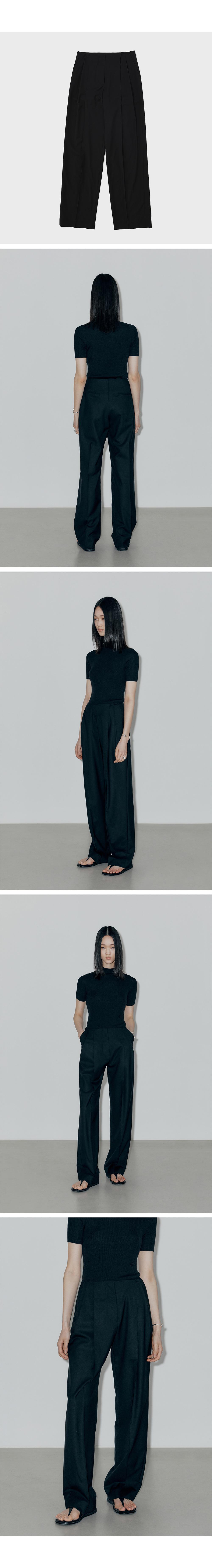 22SS LOW RISE TROUSER_BLACK