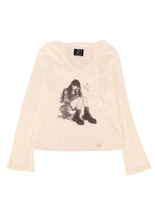 NOVA HOODED KNIT TOP