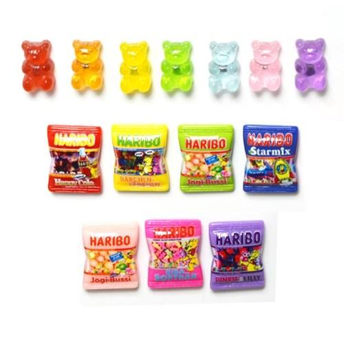 말랑 젤리 미니어쳐 냉장고자석 보드 마그넷 메모홀더 7pcs