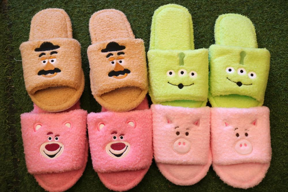 디즈니 토이스토리 털 실내화 슬리퍼