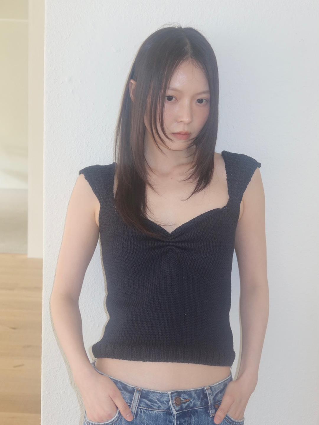 chest shirring knit