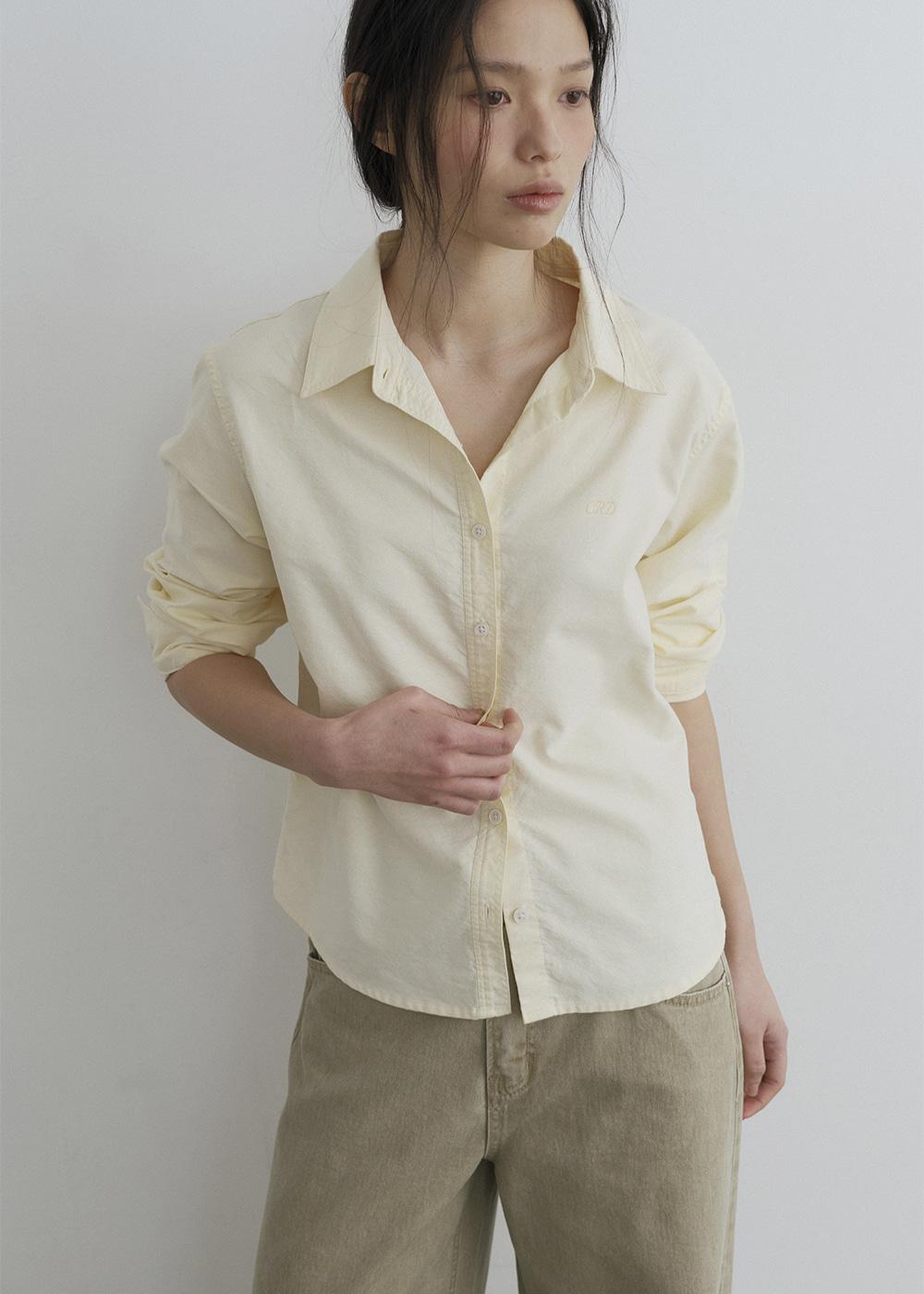 [3차/예약배송] Standard oxford washed shirt (lemon)